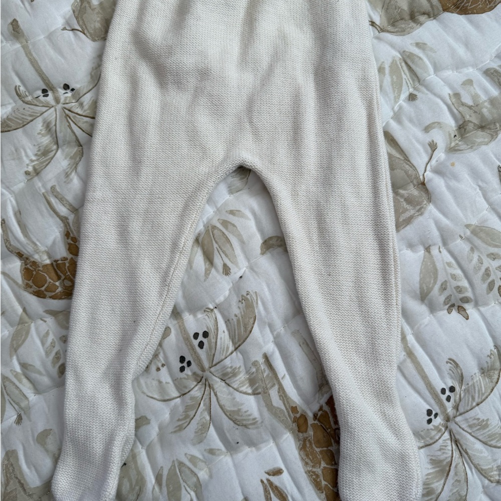 Zara Cream Knit Baby Tights